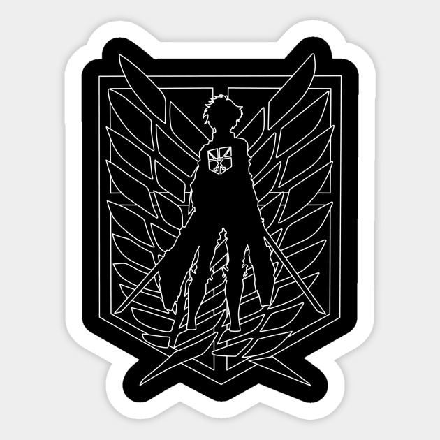 Scouting Legion Eren Sticker by ProxishDesigns